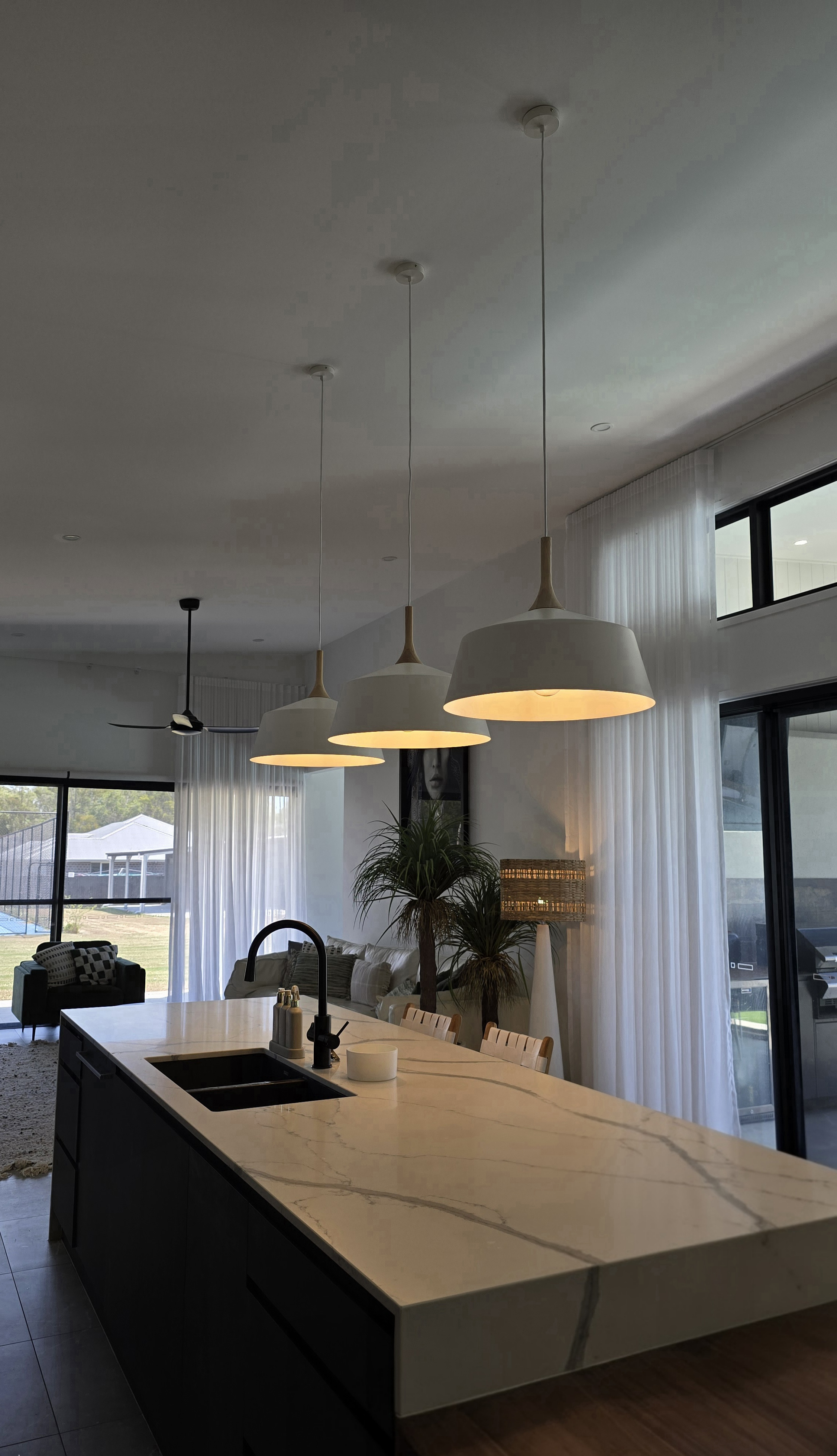 Pendant light installation in Burpengary